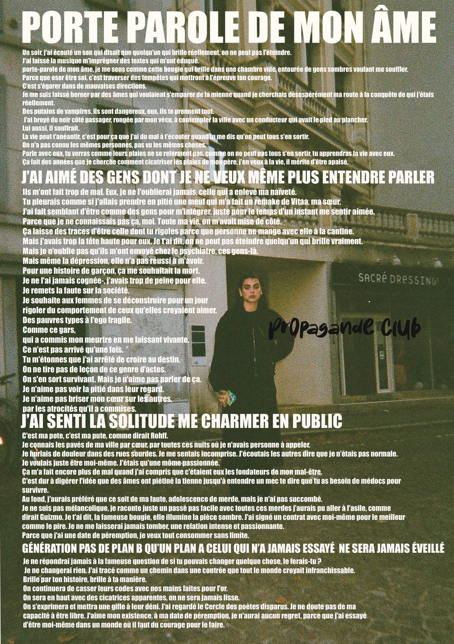 POSTER PORTE PAROLE