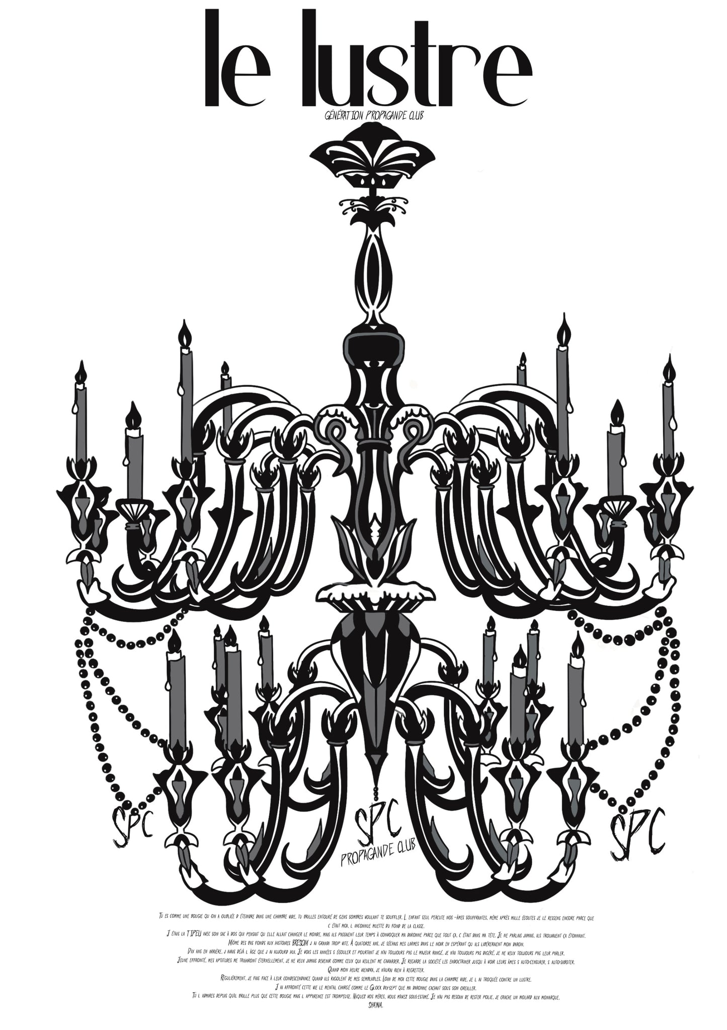 LUSTRE BLANC.